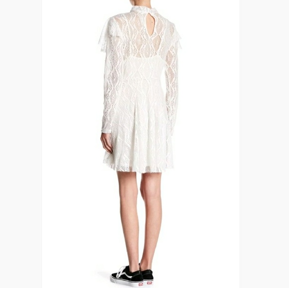 Victorian Inspired Free People Ivory Lace Dress - Picture 4 of 4